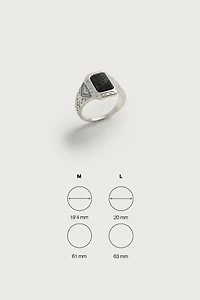EMBOSSED SIGNET RING
