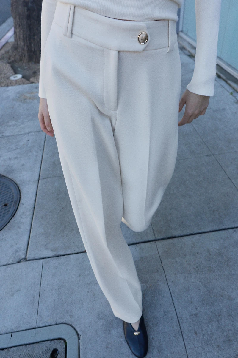 PANTALON DROIT TAILLE NORMALE