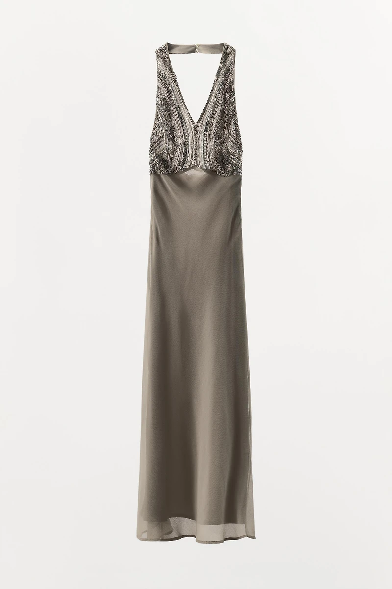 LONG EMBROIDERED DRESS