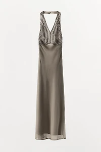 LONG EMBROIDERED DRESS
