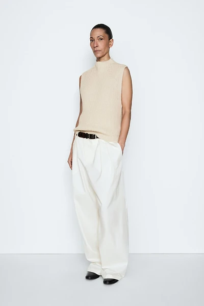 Chunky knit cotton top - STUDIO