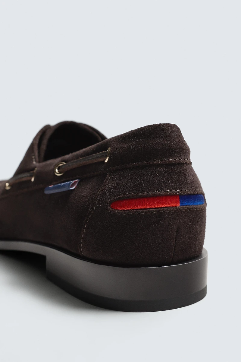 CHAMPION ® X ZARA LEATHER BOAT SHOES