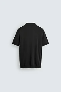 REGULAR FIT STRIPED KNIT POLO SHIRT