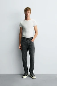 SLIM CROPPED FIT JEANS