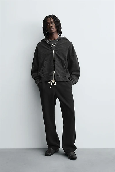 TEXTURED KNIT PANTS