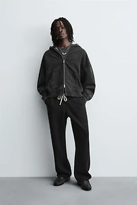TEXTURED KNIT PANTS