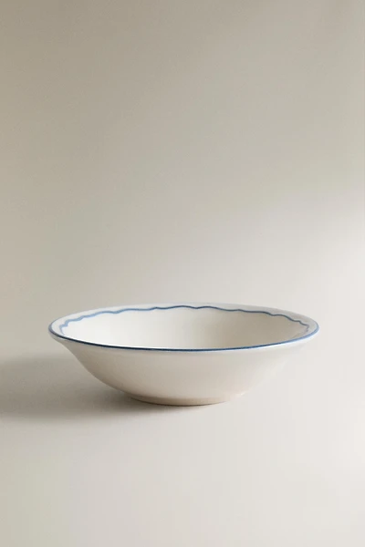 WAVY RIM EARTHENWARE BOWL