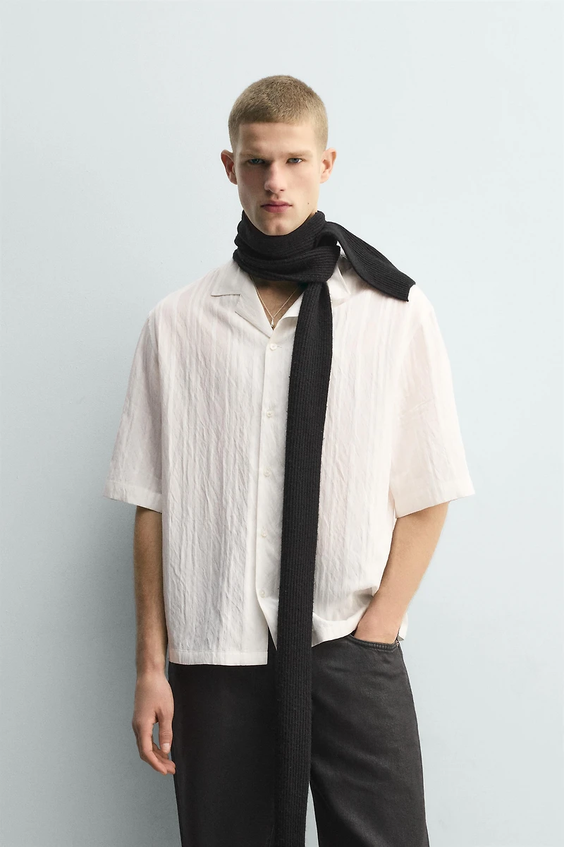 JACQUARD STRIPED SHIRT
