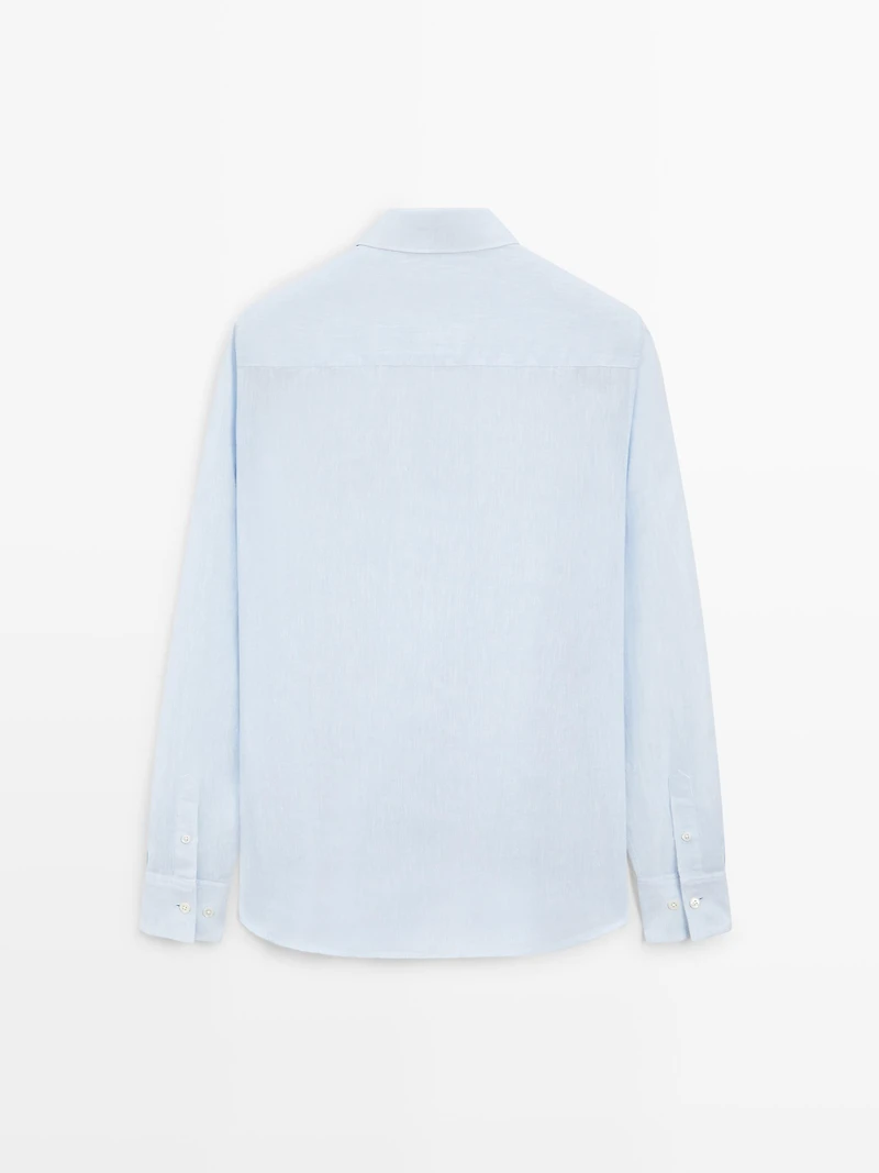 100% linen regular fit shirt