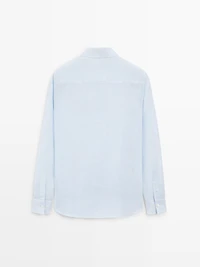 100% linen regular fit shirt