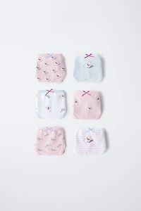 2-6 YEARS/ SIX-PACK OF SHEEP UNDERWEAR
