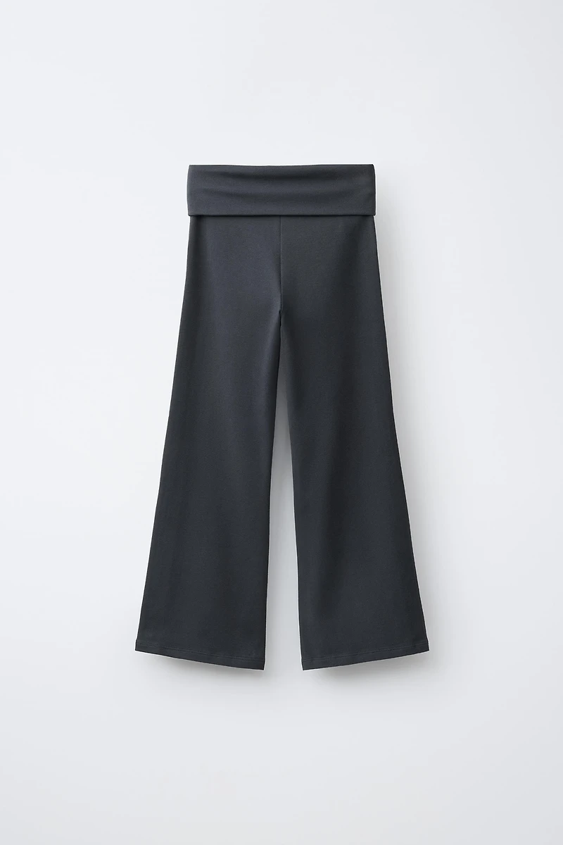 FLARE LEGGINGS WITH SIDE STRIPES