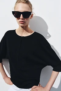 COTTON HENLEY SHIRT