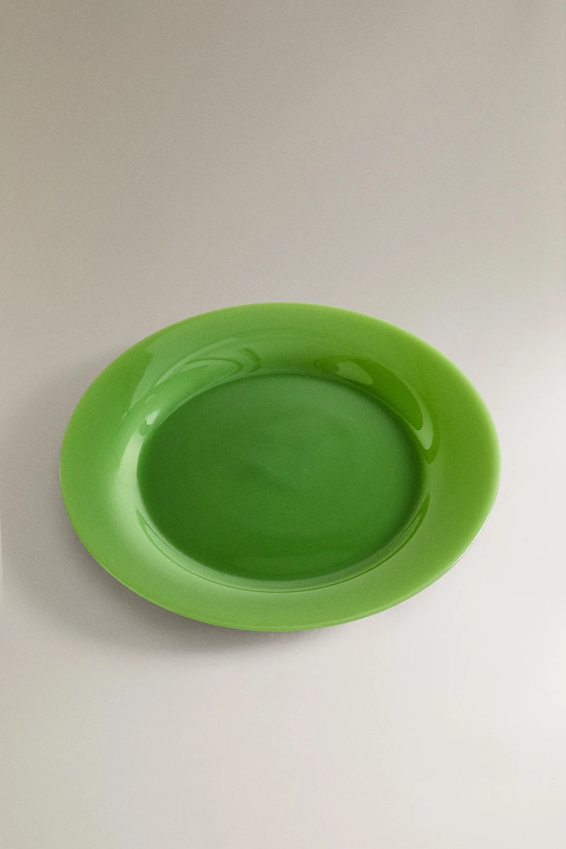 GLASS DESSERT PLATE