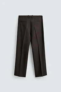 PANTALON FLARE FIT 100% LAINE