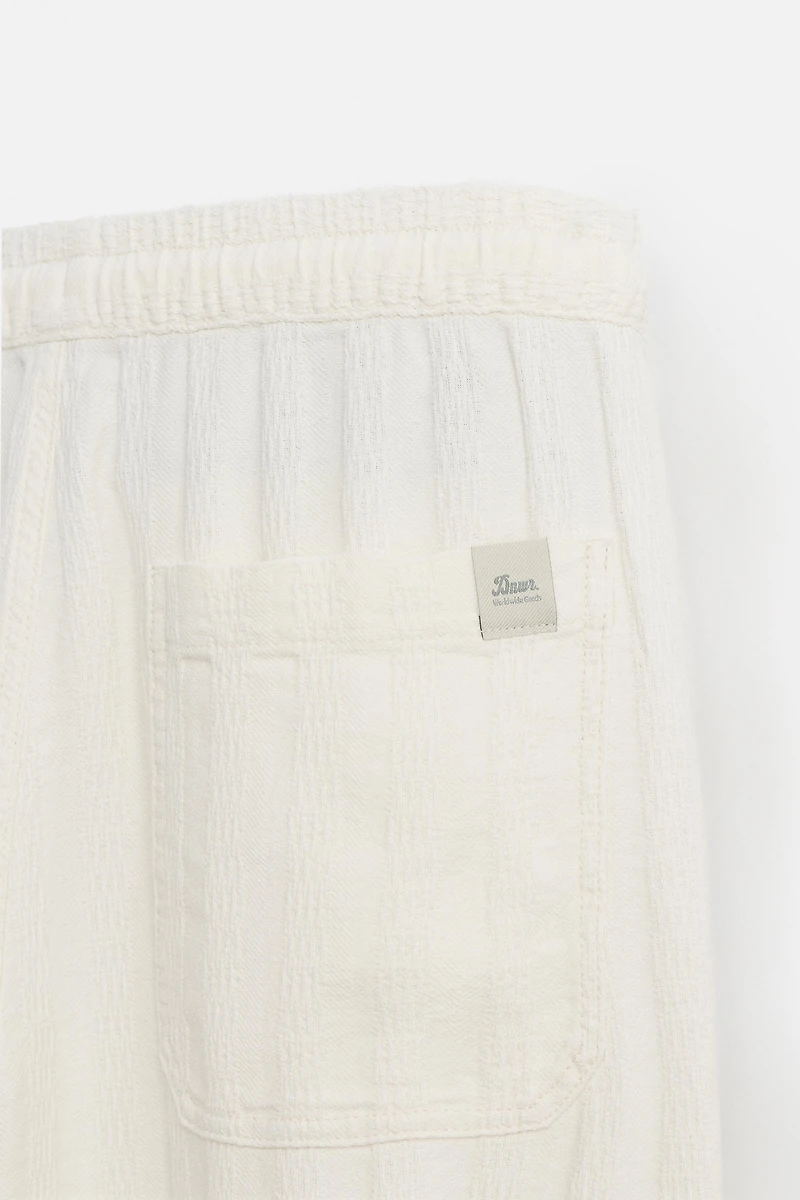 JACQUARD RELAXED FIT PANTS