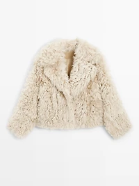 Short lambskin coat - STUDIO