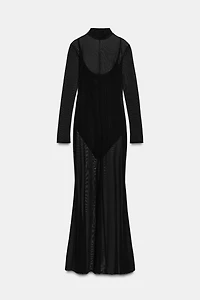 ROBE SEMI-TRANSPARENTE AVEC BODY