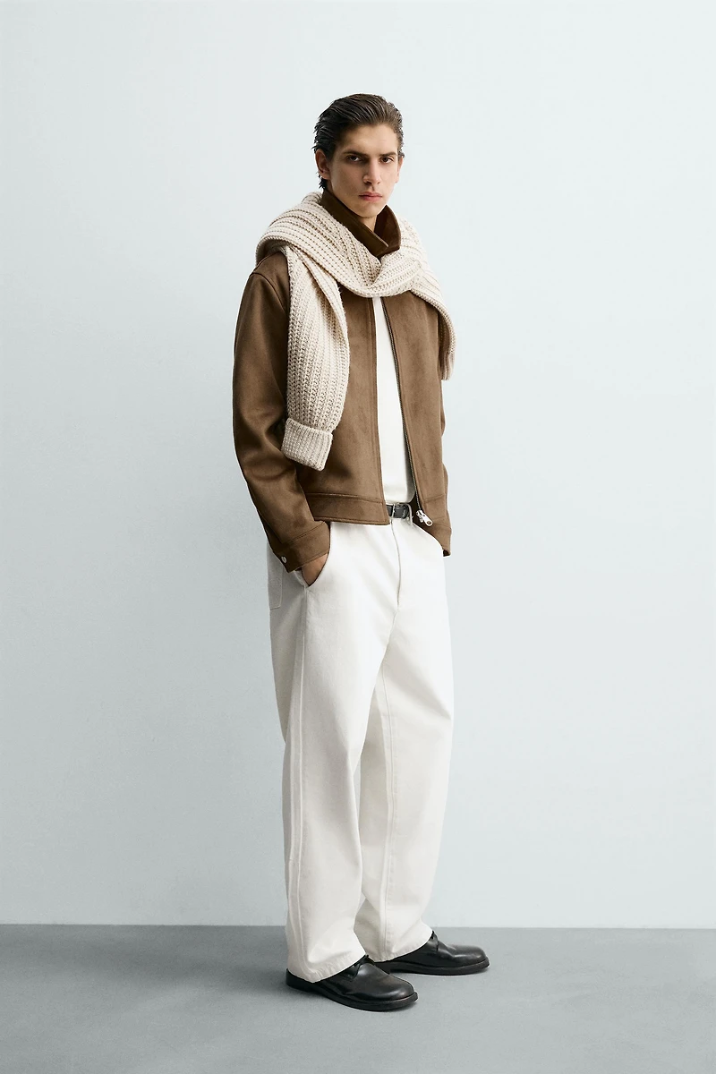 BLOUSON COURT regular fit EFFET DAIM