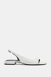 LEATHER FLAT SANDALS