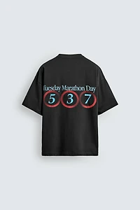 WASHED NUMBER T-SHIRT