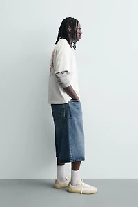 COMBINED PRINT AND EMBROIDERY T-SHIRT