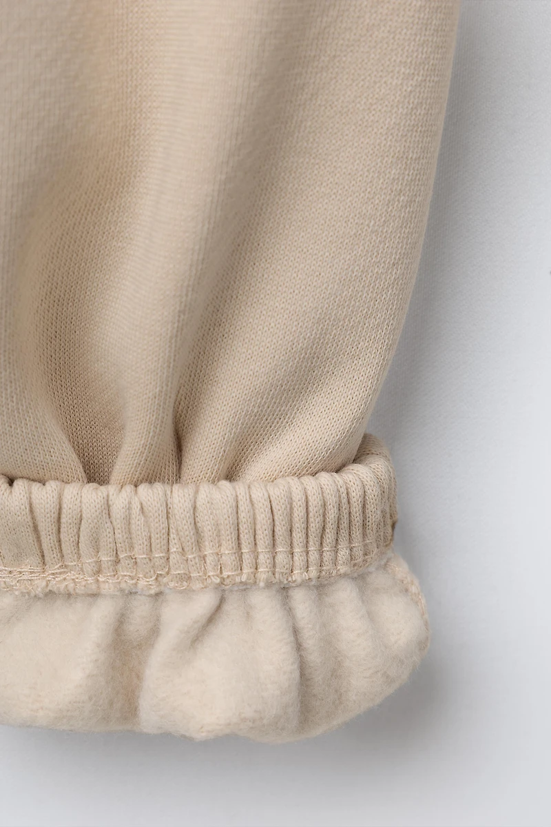 FLEECE-LINED BALLOON PANTS