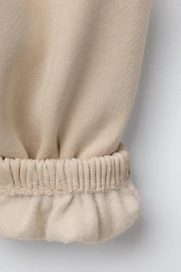 FLEECE-LINED BALLOON PANTS