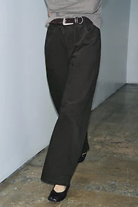 ZW COLLECTION STRIPED WIDE LEG PANTS