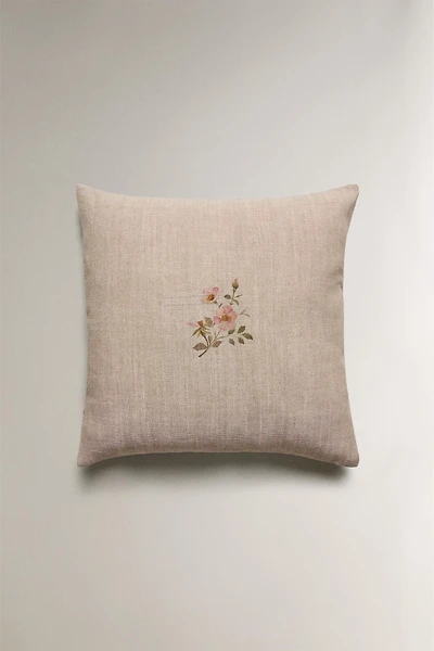 HOUSSE DE COUSSIN FLEURS