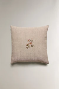 HOUSSE DE COUSSIN FLEURS