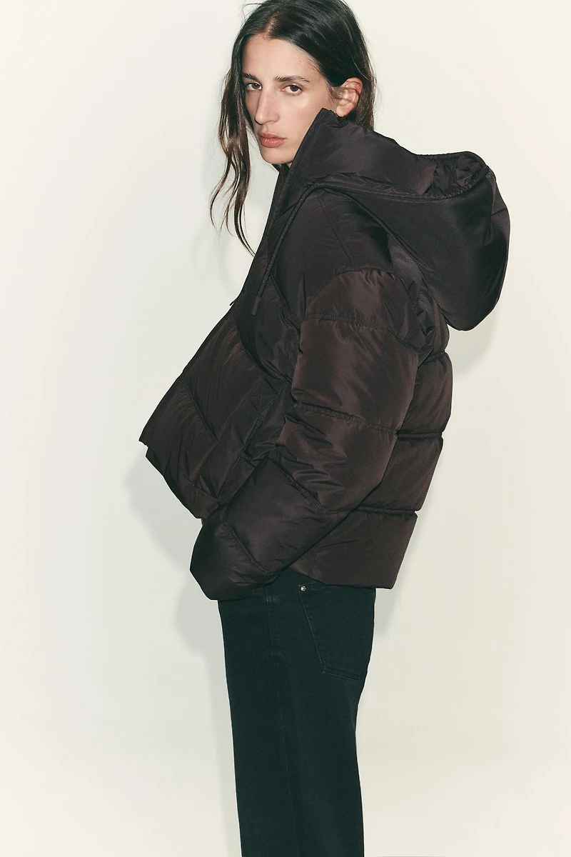 WATER AND WIND PROTECTION SHORT QUILTED ANORAK