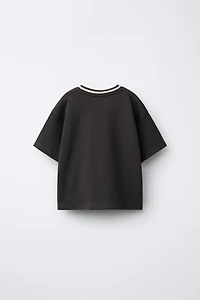 EMBROIDERED TEXT T-SHIRT