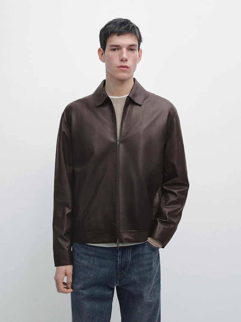 Nappa sheepskin jacket