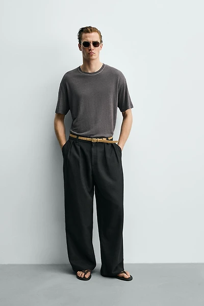 LINEN - VISCOSE T-SHIRT