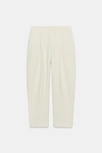 ZW COLLECTION STRIPED BARREL PANTS