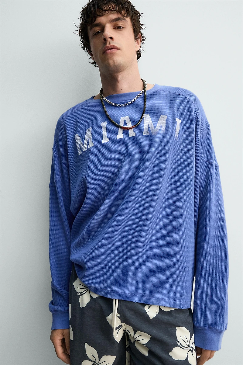 MIAMI WAFFLE KNIT T-SHIRT