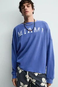 MIAMI WAFFLE KNIT T-SHIRT