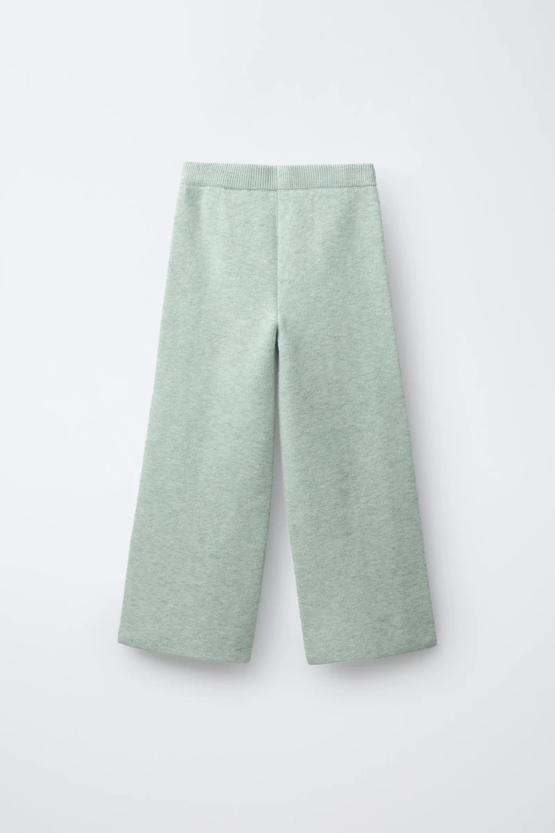 WIDE LEG KNIT PANTS