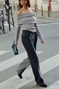 Z1975 WIDE LEG HIGH WAIST COMBINED JEANS