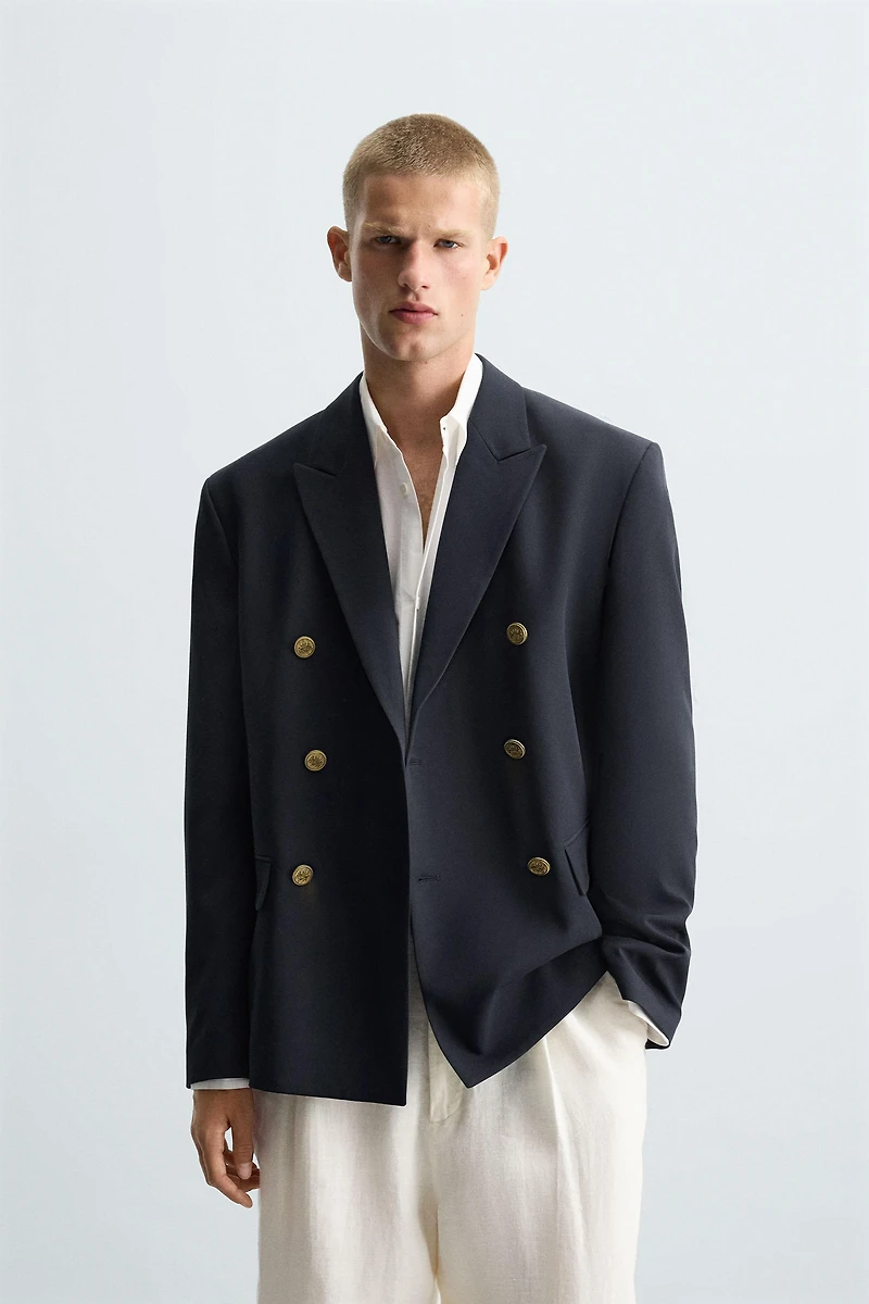DOUBLE BREASTED BLAZER