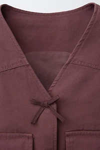 CANVAS TIE VEST