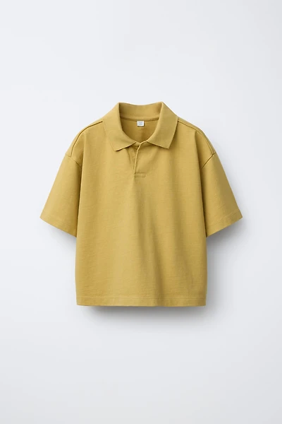PLAIN SWEATSHIRT POLO