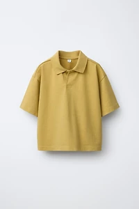 PLAIN SWEATSHIRT POLO