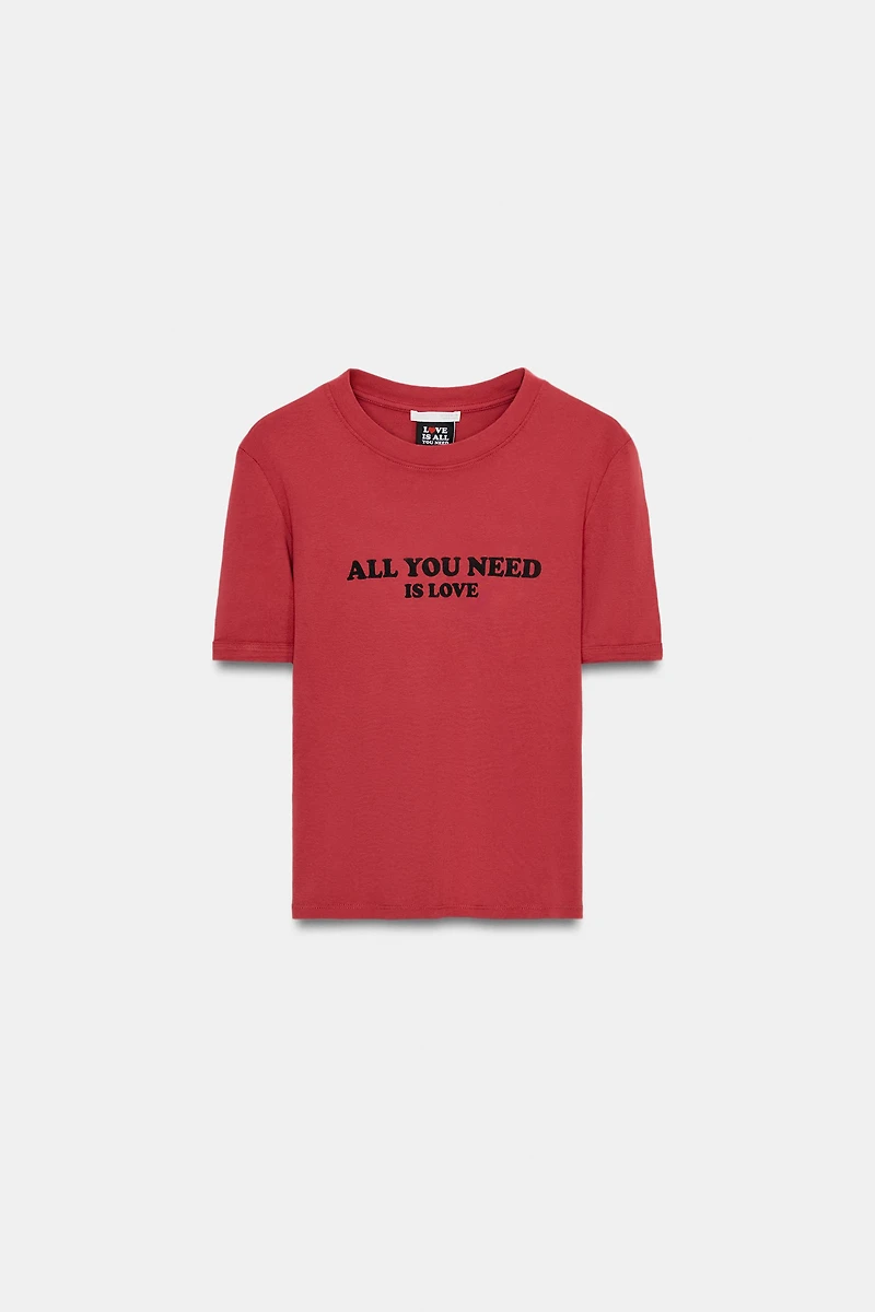 FRONT TEXT T-SHIRT