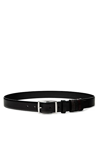 Leather belt with 5 loops - STUDIO