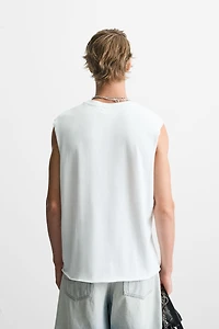 T-SHIRT DÉBARDEUR POINT IRRÉGULIER