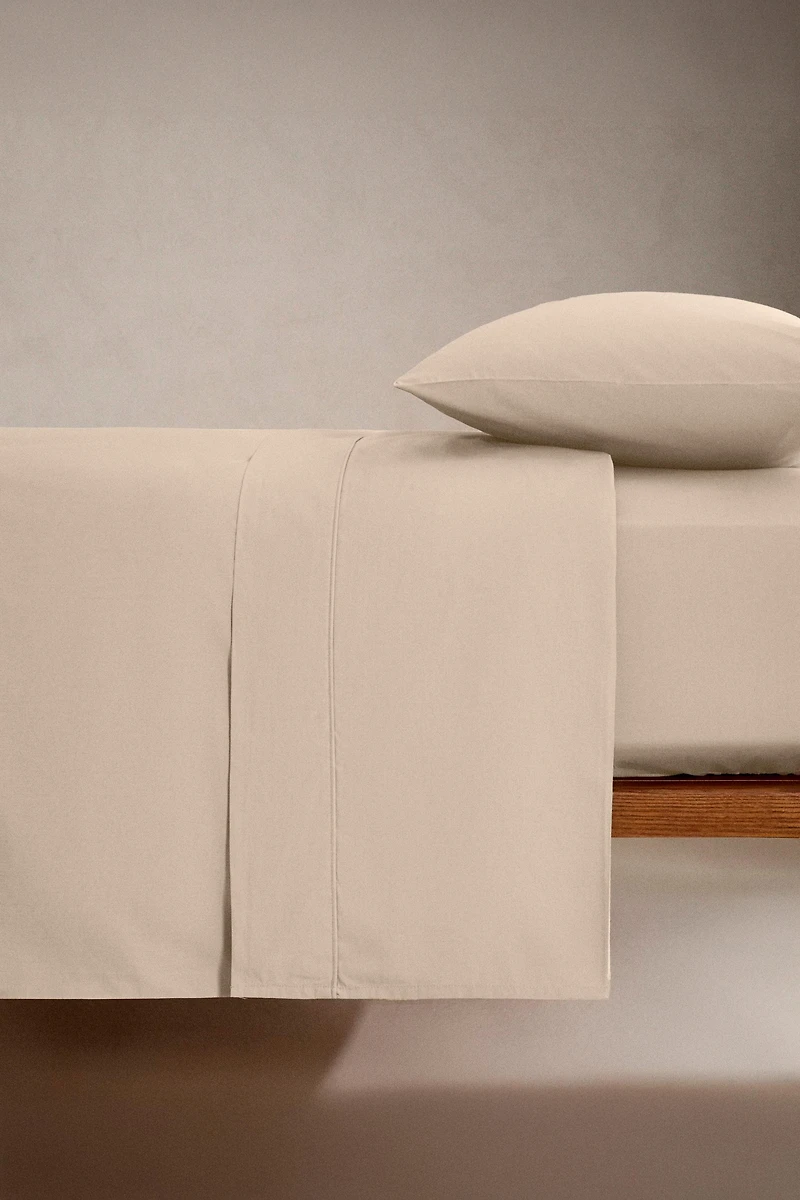 PERCALE COTTON FITTED SHEET | 11.8" THICK ( THREAD COUNT