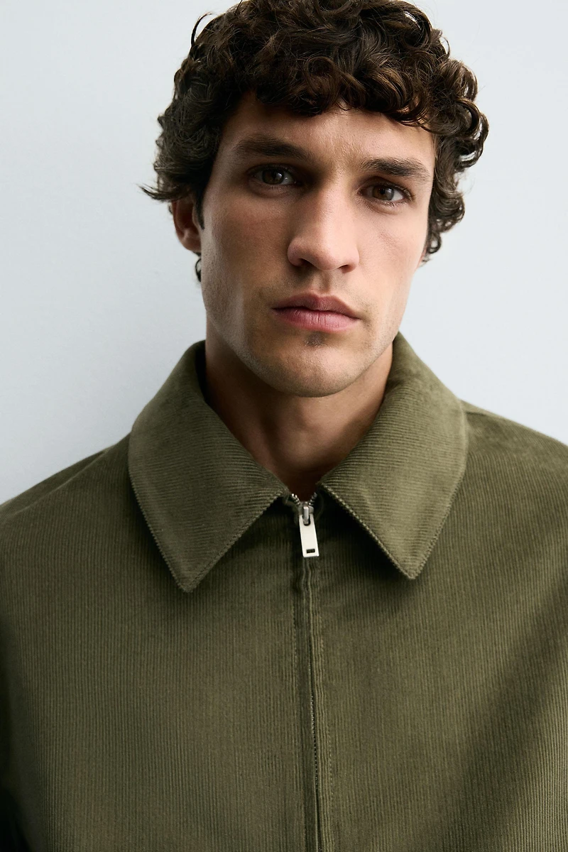 CORDUROY ZIP-UP JACKET