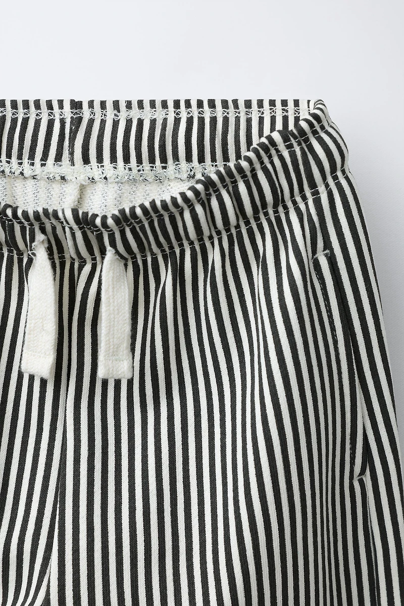 STRIPED PLUSH PANTS